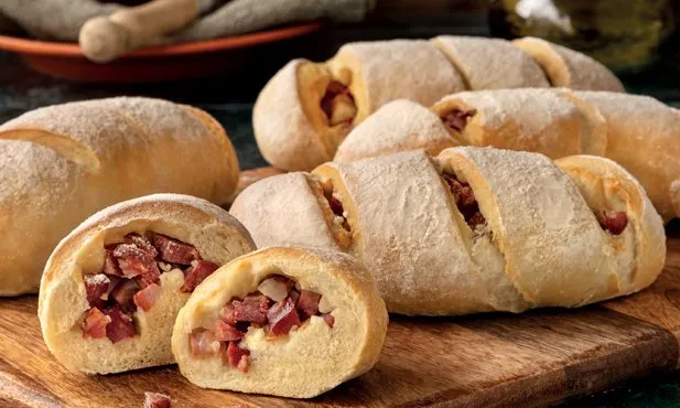 Pão com chouriço na Airfryer